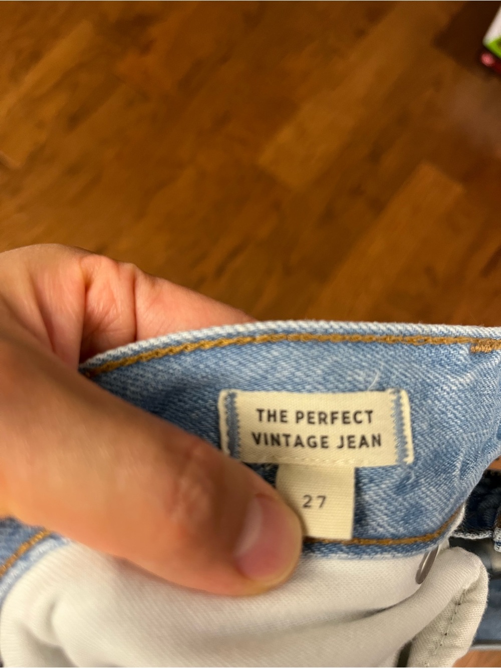 Madewell Light Blue Straight Leg Jeans - High Rise - Picture 3 of 3